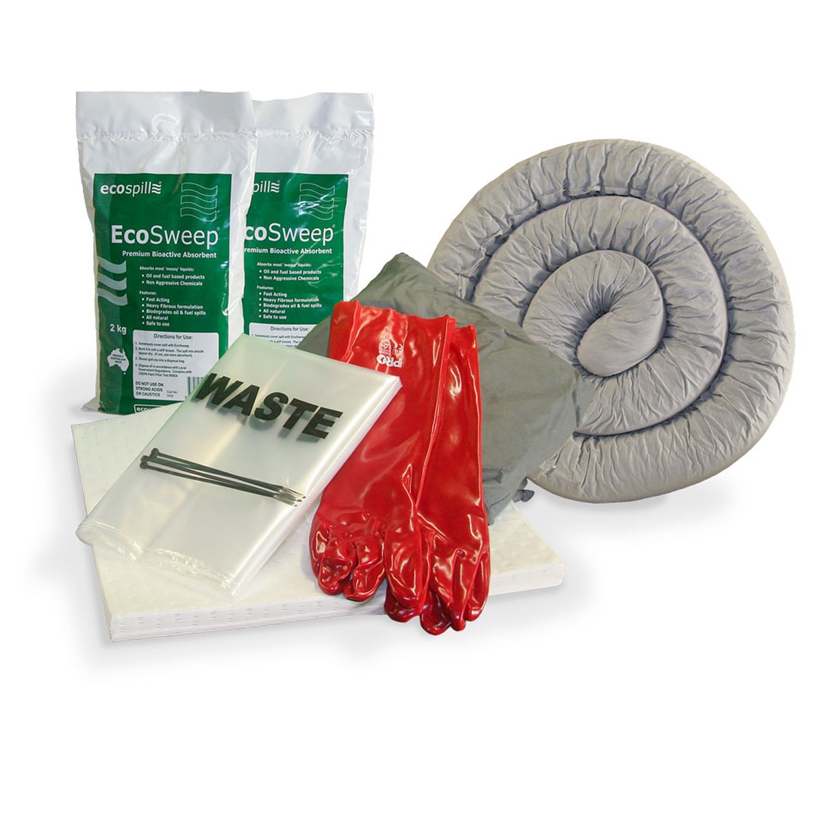 HC50 Re-stock Pack bor 50L Oil and Fuel Spill Kits | 50L Fuel and Oil Re-stock Pack | Spill Kits | HC40 40L Oil and Fuel Spill Kits | Hydrocarbon Spill Kits | Ecospill Brisbane Sydney Melbourne Perth